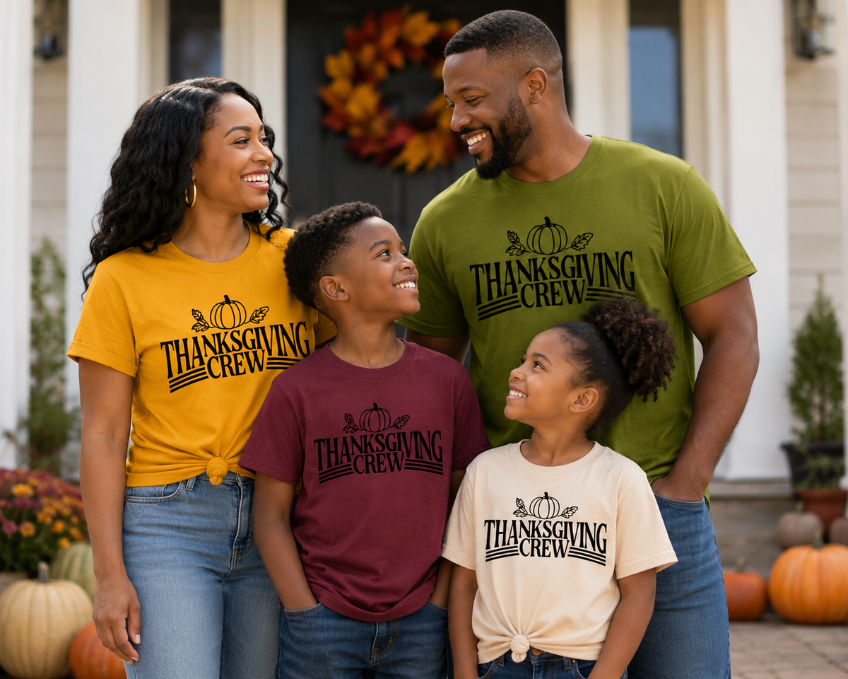 Thanksgiving Crew  Single Color Screen Prints |