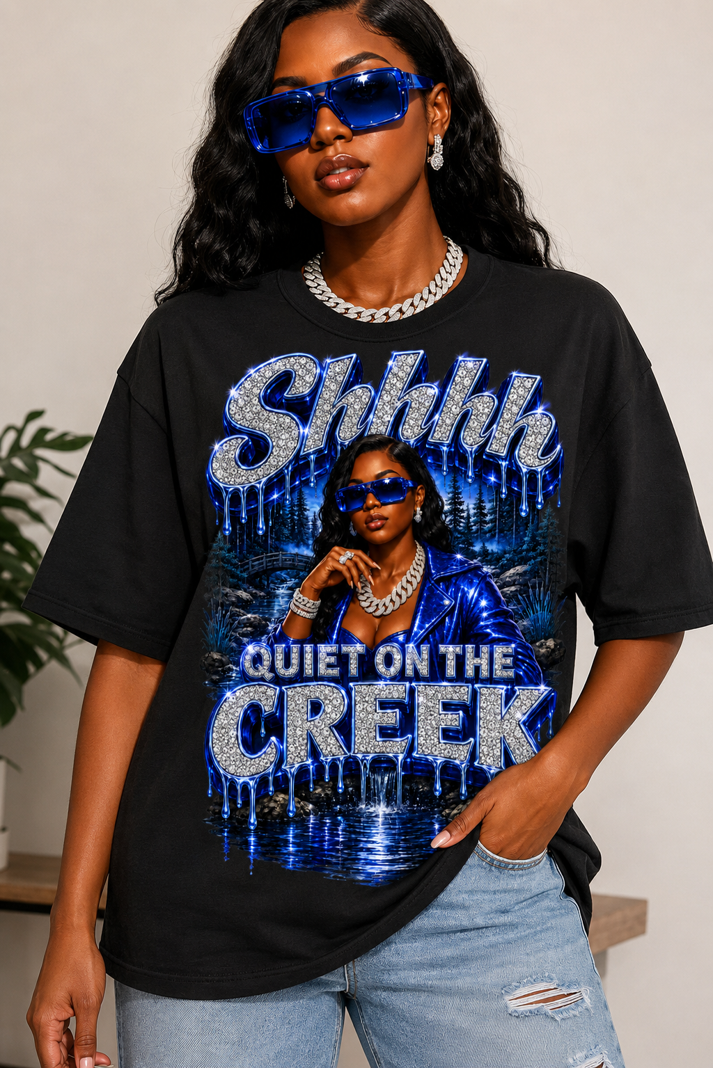 Blue  Shhhh Quiet on the Creek DTF Transfers