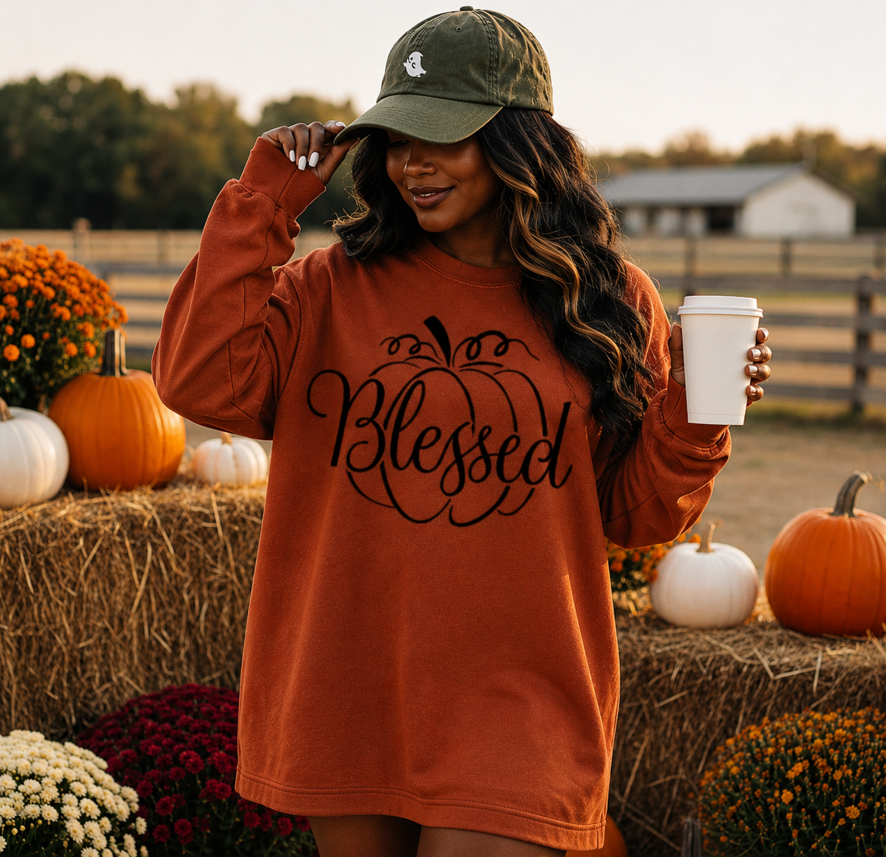Blessed with pumpkin Screen Print