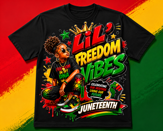 Female Lil Freedom Vibes DTF Transfer