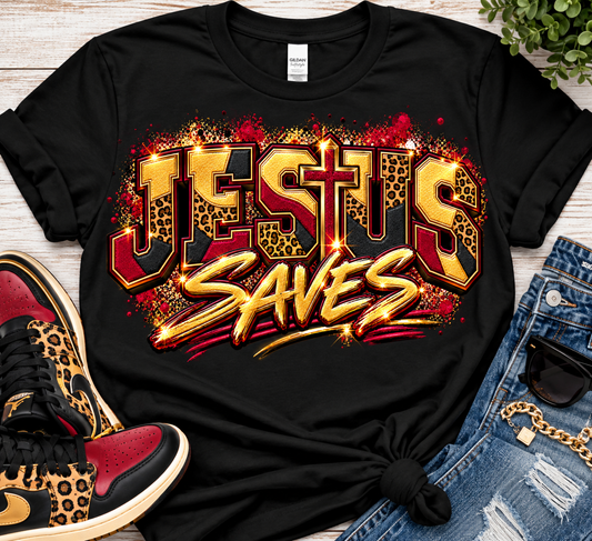 Jesus Saves  DTF  Transfer
