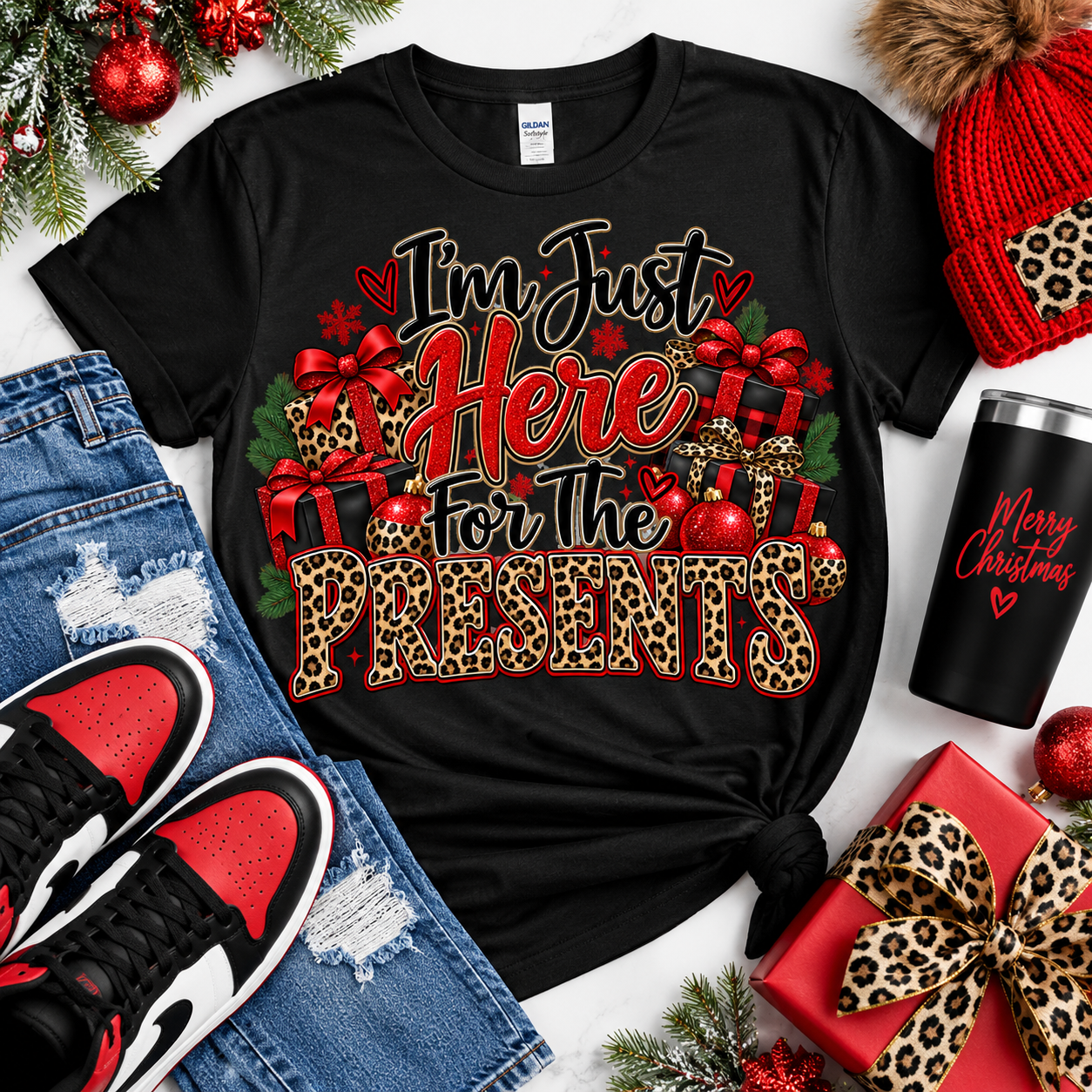 Just here for the presents DTF Transfer