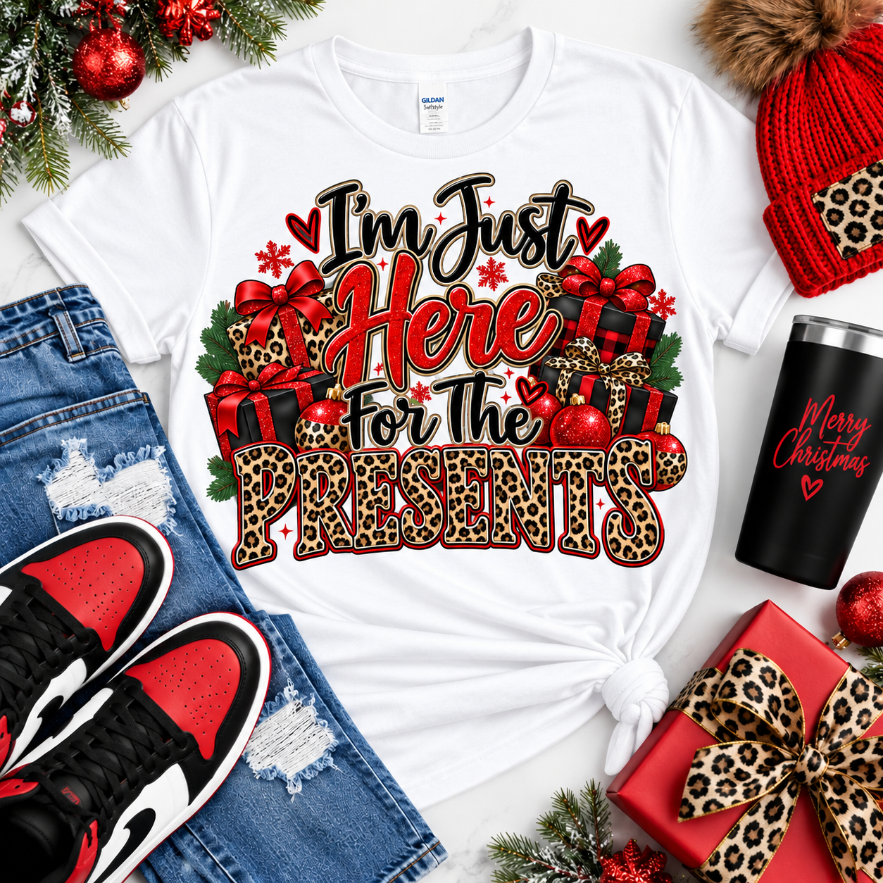 Just here for the presents DTF Transfer