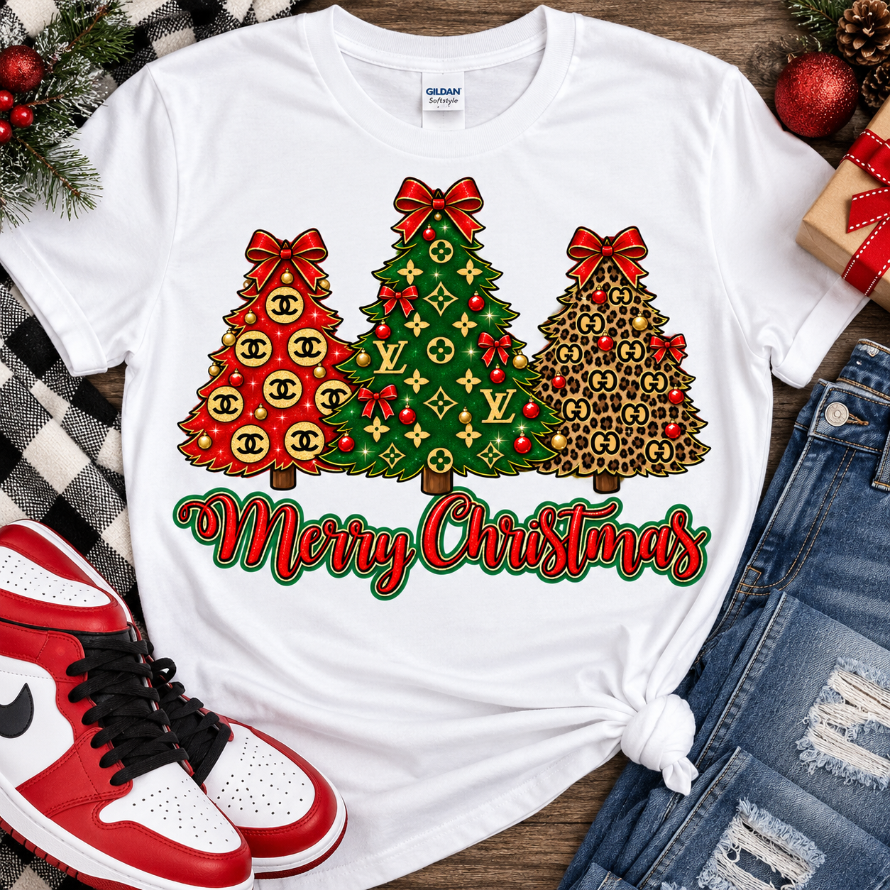 Luxury Merry Christmas   DTF Transfers
