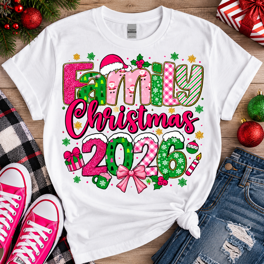 Family Christmas 2026 Tee Shirt
