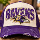 3 inch Distressed Denim NFL Hat Transfer Print Available in All Teams (All sizes Available)