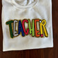 Teacher Chenille Patches