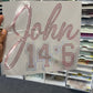 John 14:6  Spangle Transfer, Heat Transfer