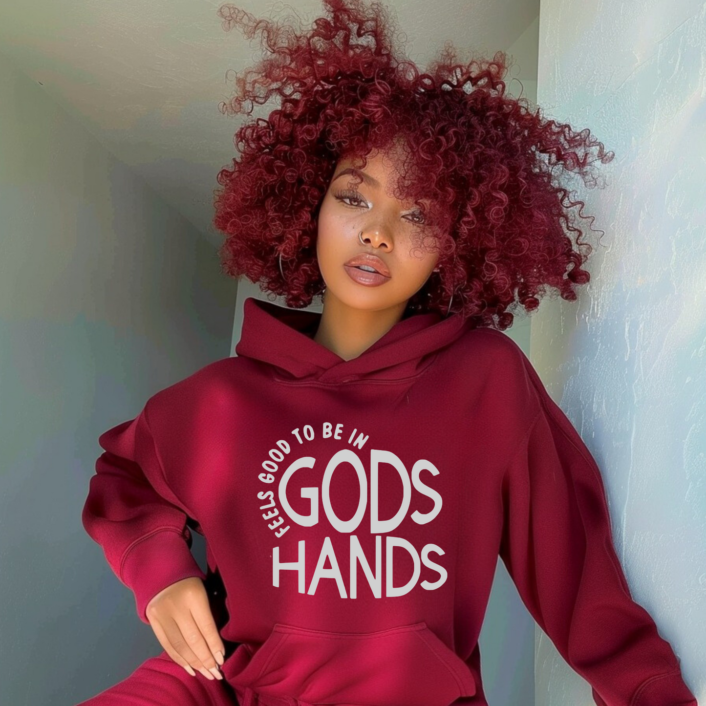(Silver) Feels good to be in Gods Hands Screen Prints