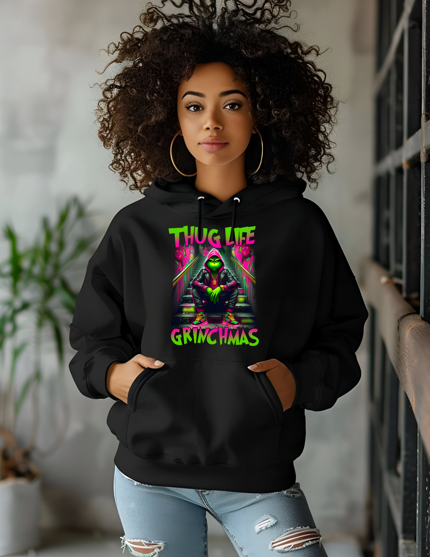 Thug Life Grinchmas DTF Transfer