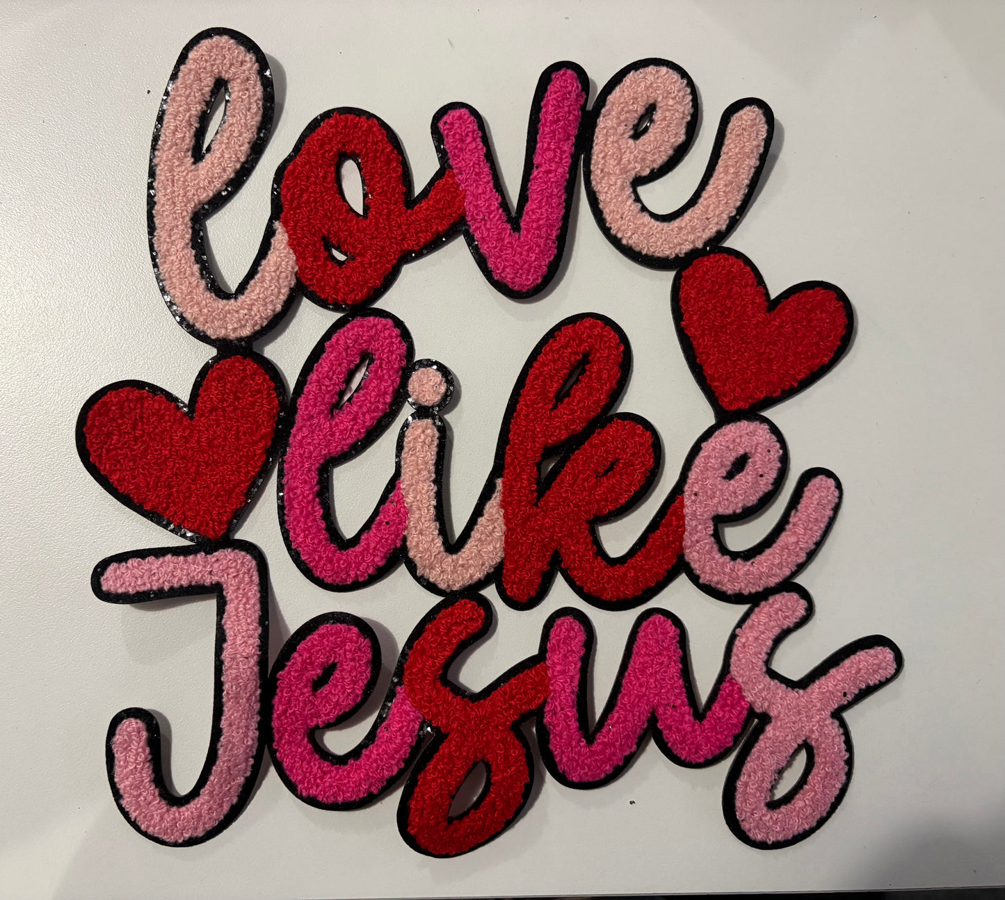 Love Like JesusCustom Chenille Patches for Jackets | Embroidered & Varsity Style