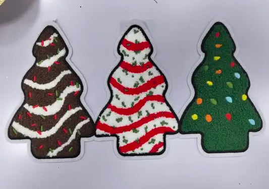 11 inch Christmas Cakes  Chenille Patches (This will not Ship out Nov 8th)