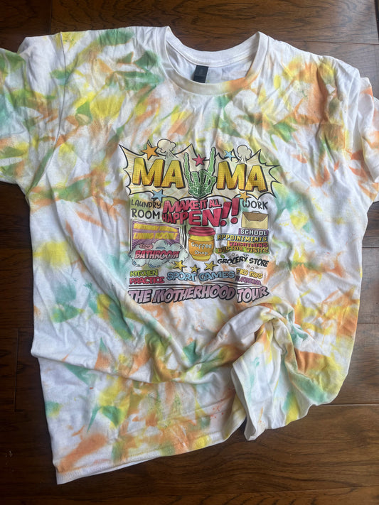 Tye Dye Mom Tour Shirt