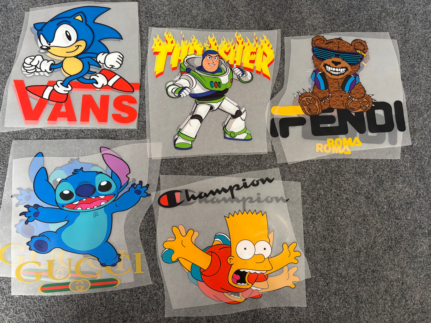 10 Luxury Designer DTF Transfer  Grab Bag 2