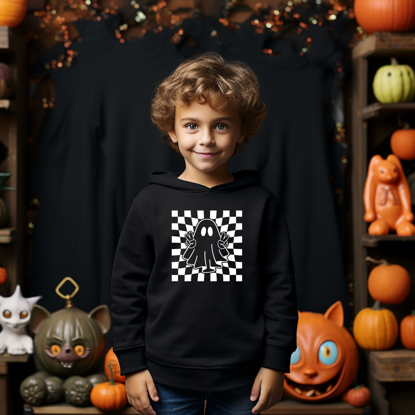 Retro Halloween  8 inch Youth Screen Print