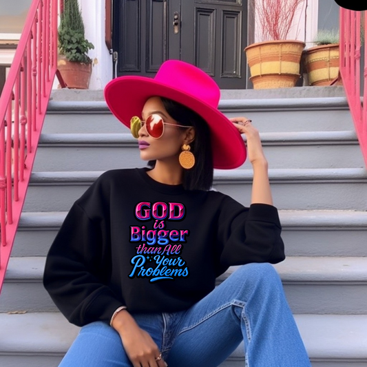 God is Bigger than your Problems  DTF Transfer