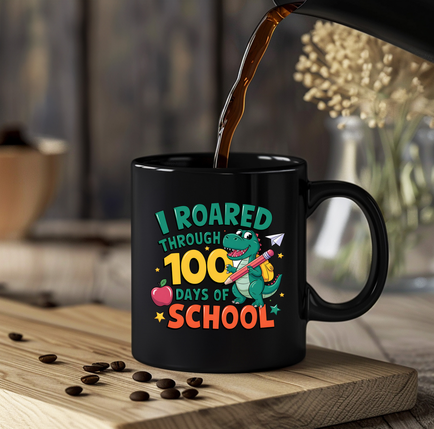 I Roared Through 100 Days of School UV Decals