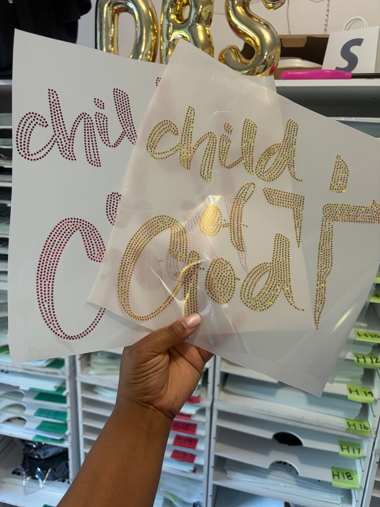 11 inch Child of God Spangle Transfer, Heat Transfer
