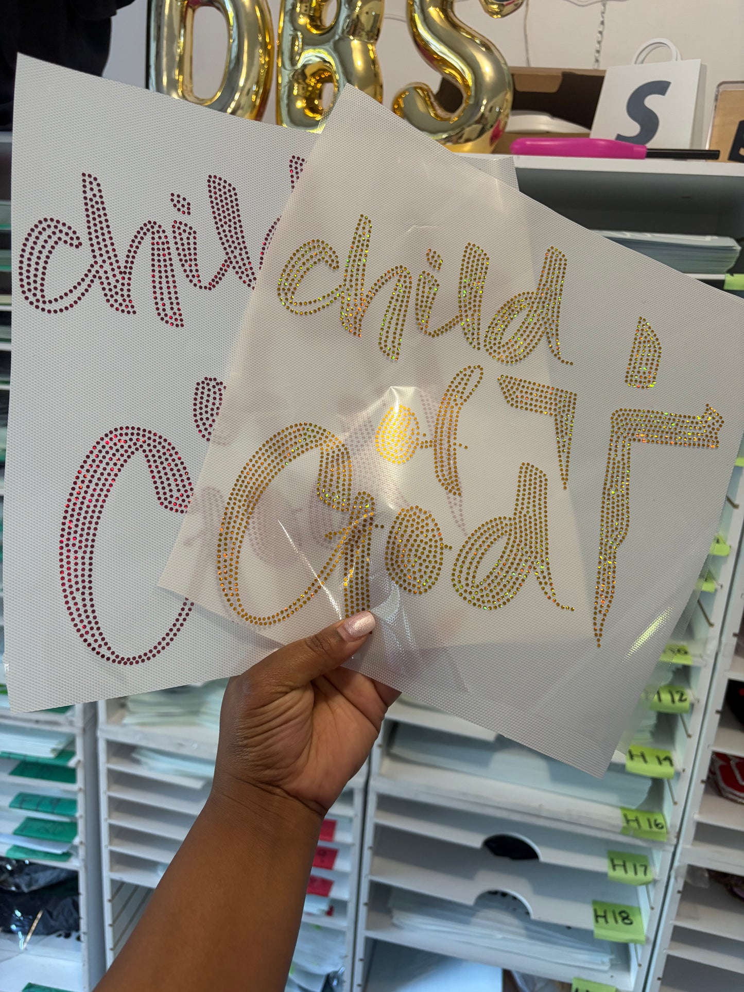 11 inch Child of God Spangle Transfer, Heat Transfer