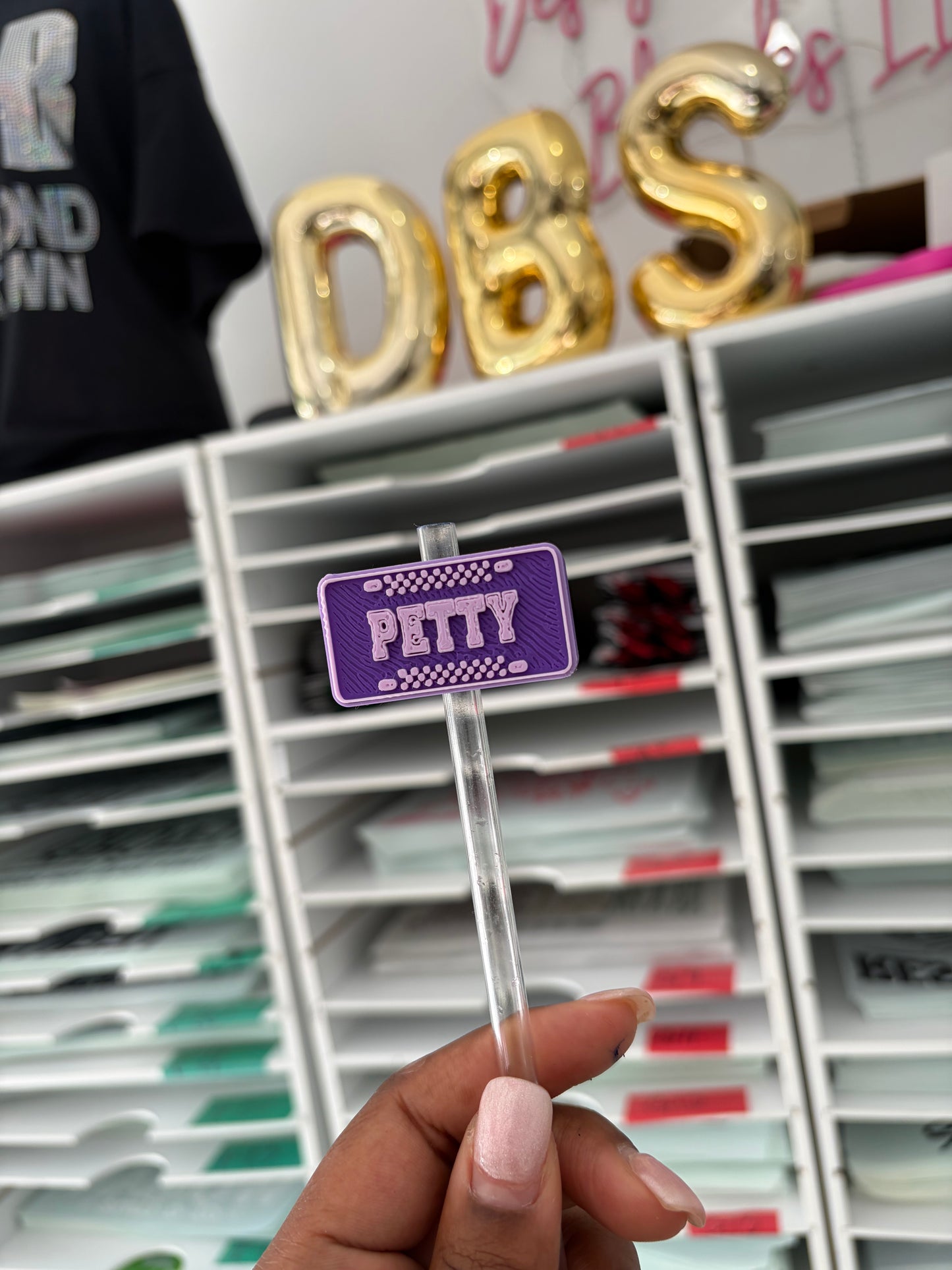Petty License 3D Straw Topper