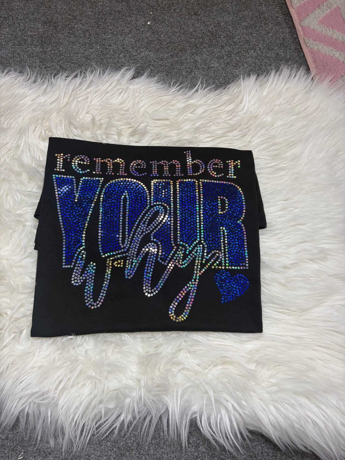 Remember your why  Bling Tee Shirt