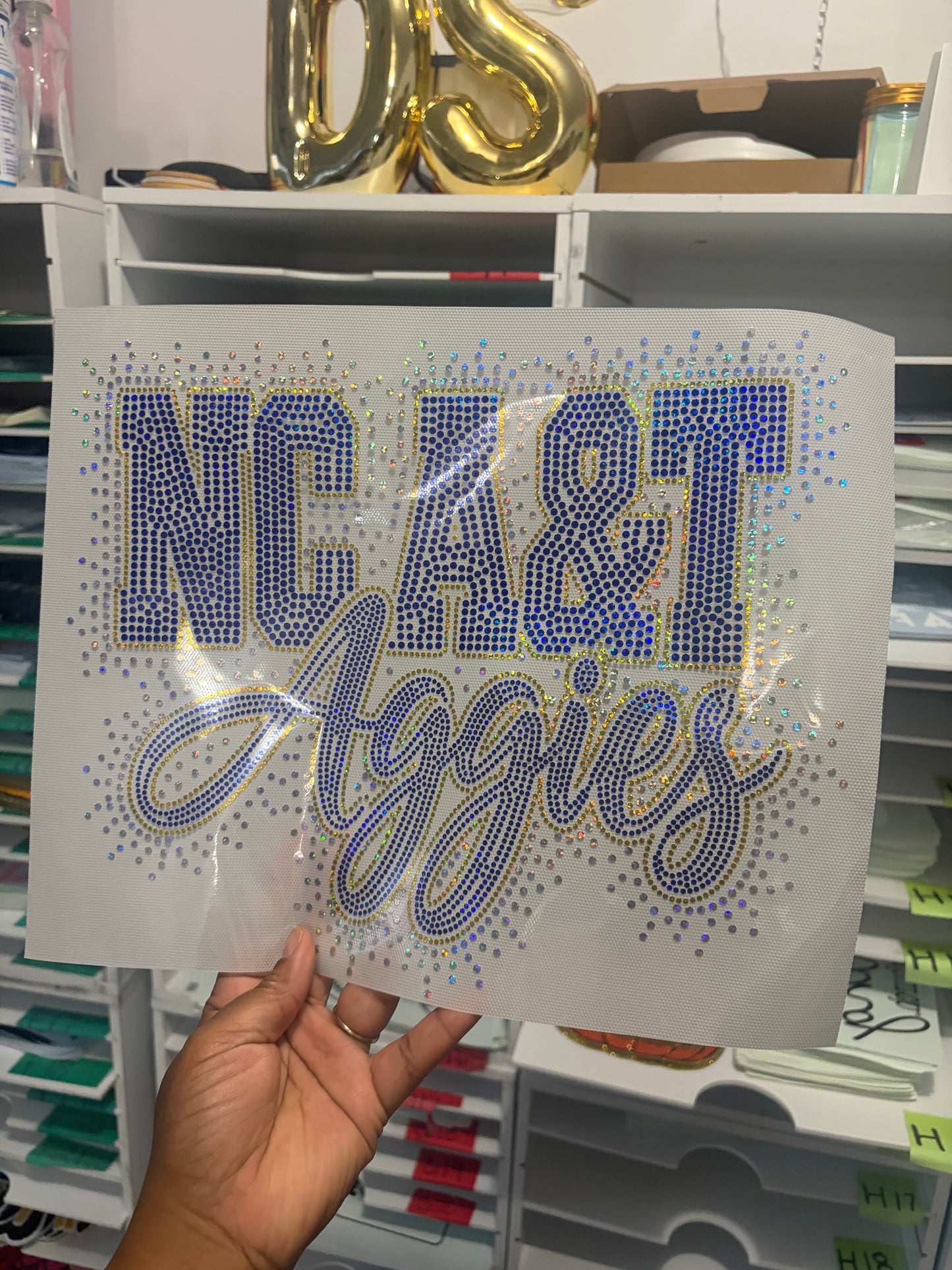 11 inch Aggie Pride Spangle Transfer, Heat Transfer