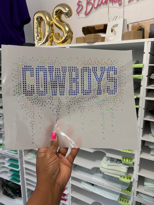CowBoys Spangle Transfer, Heat Transfer