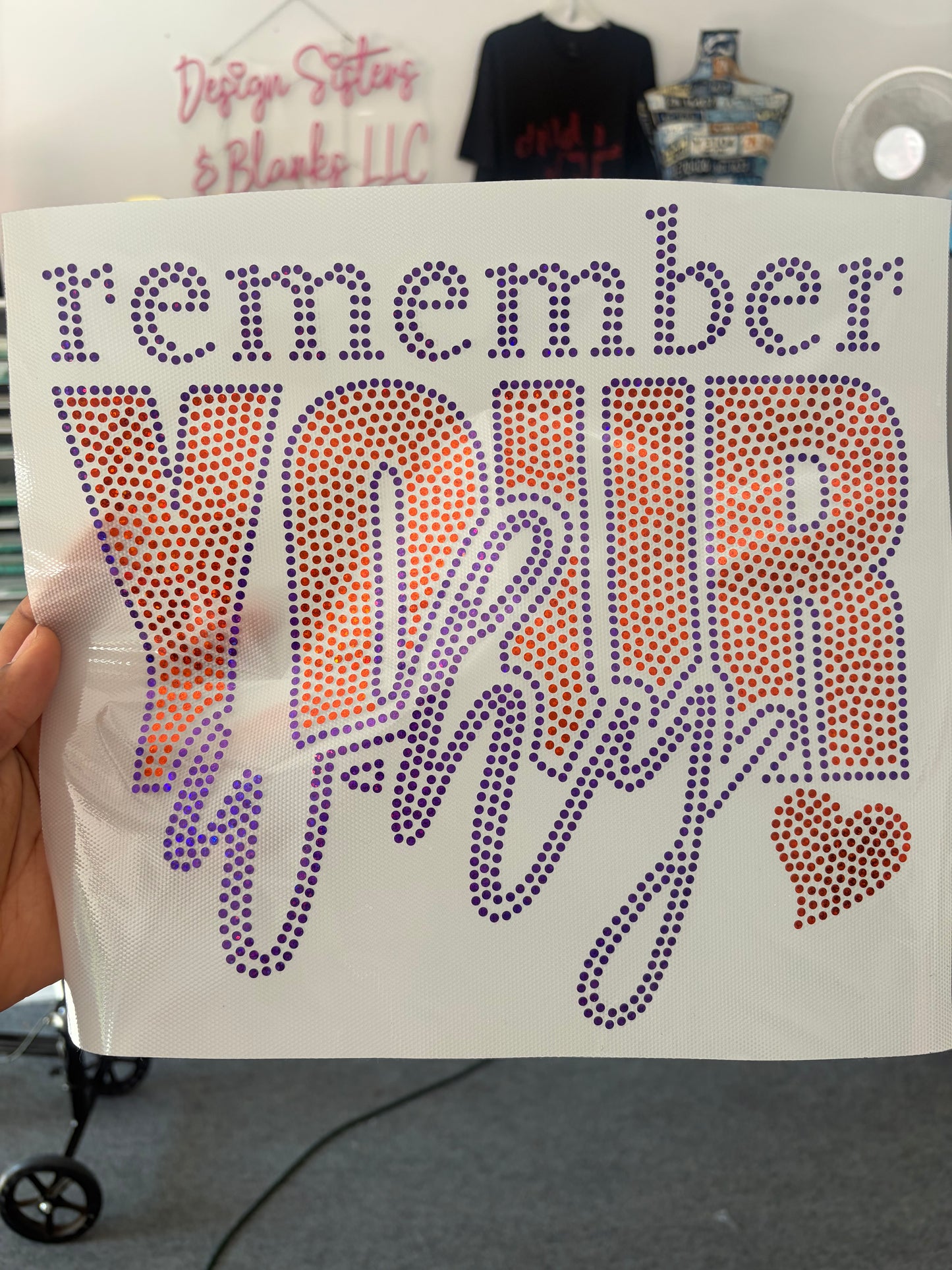 Remember Your Why Spangle Transfers
