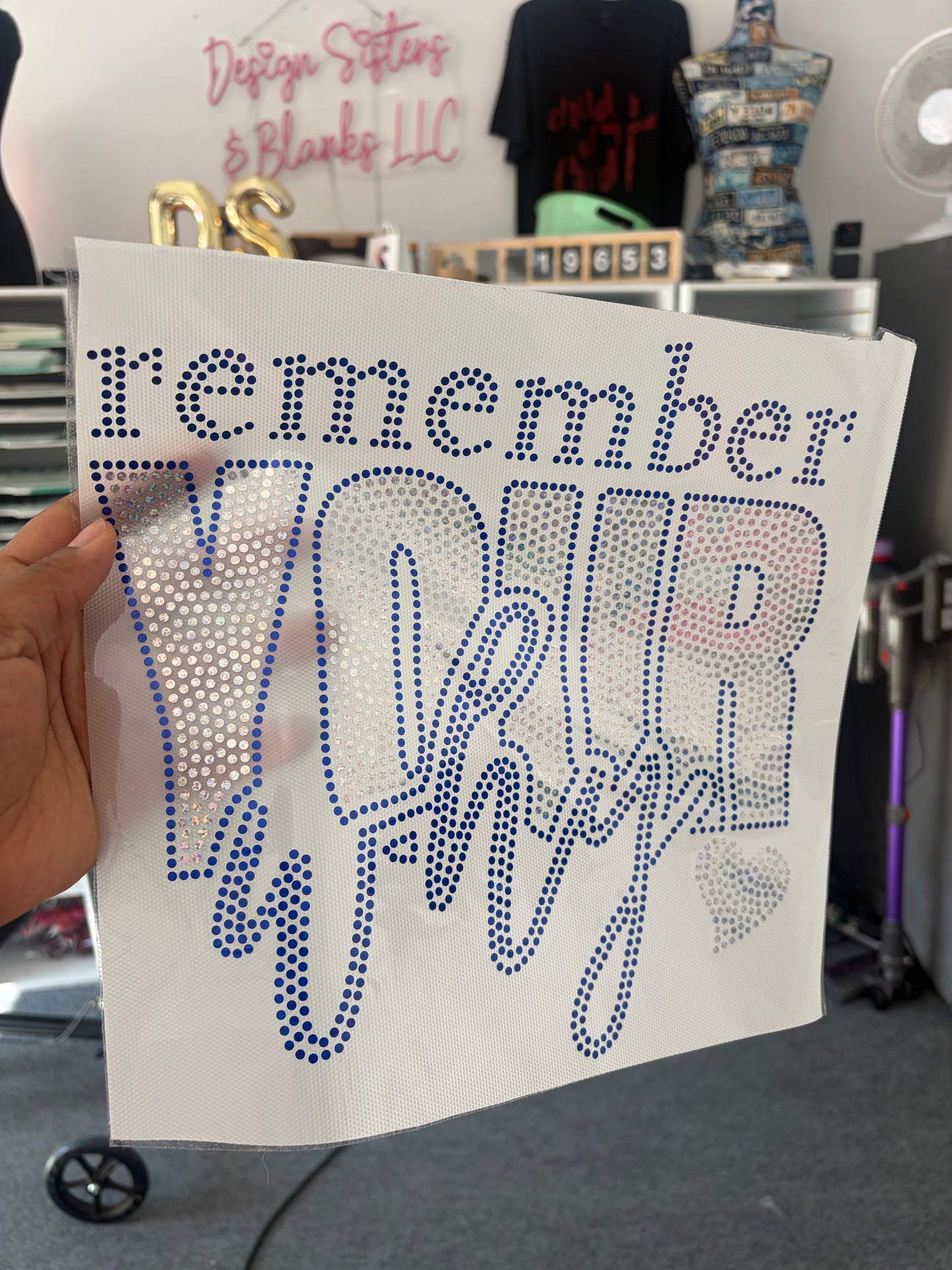 Remember Your Why Spangle Transfers