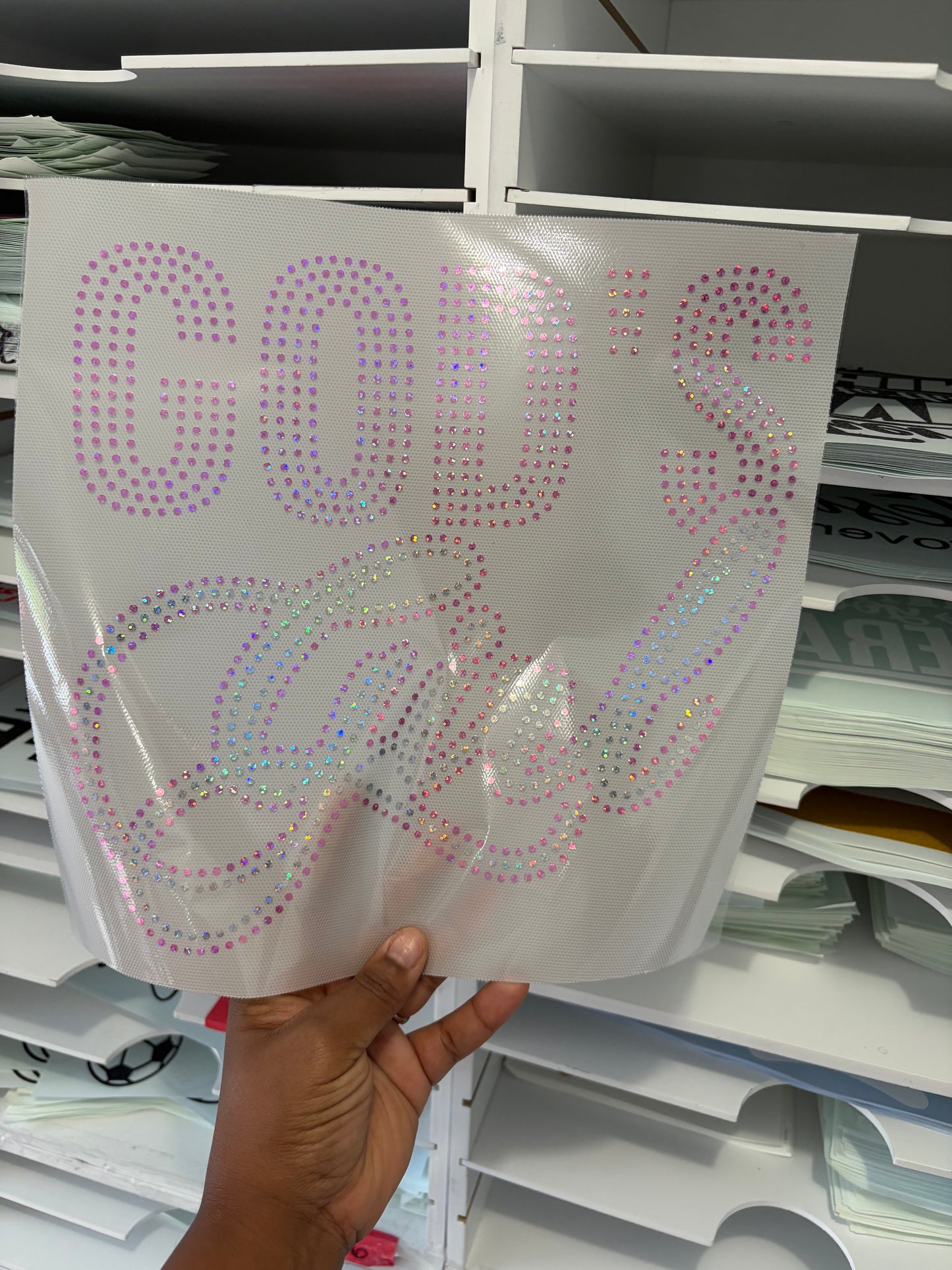 God's Girl Spangle Transfers