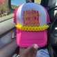Heaven is Top of my Bucket List  Trucker Hat with Chain