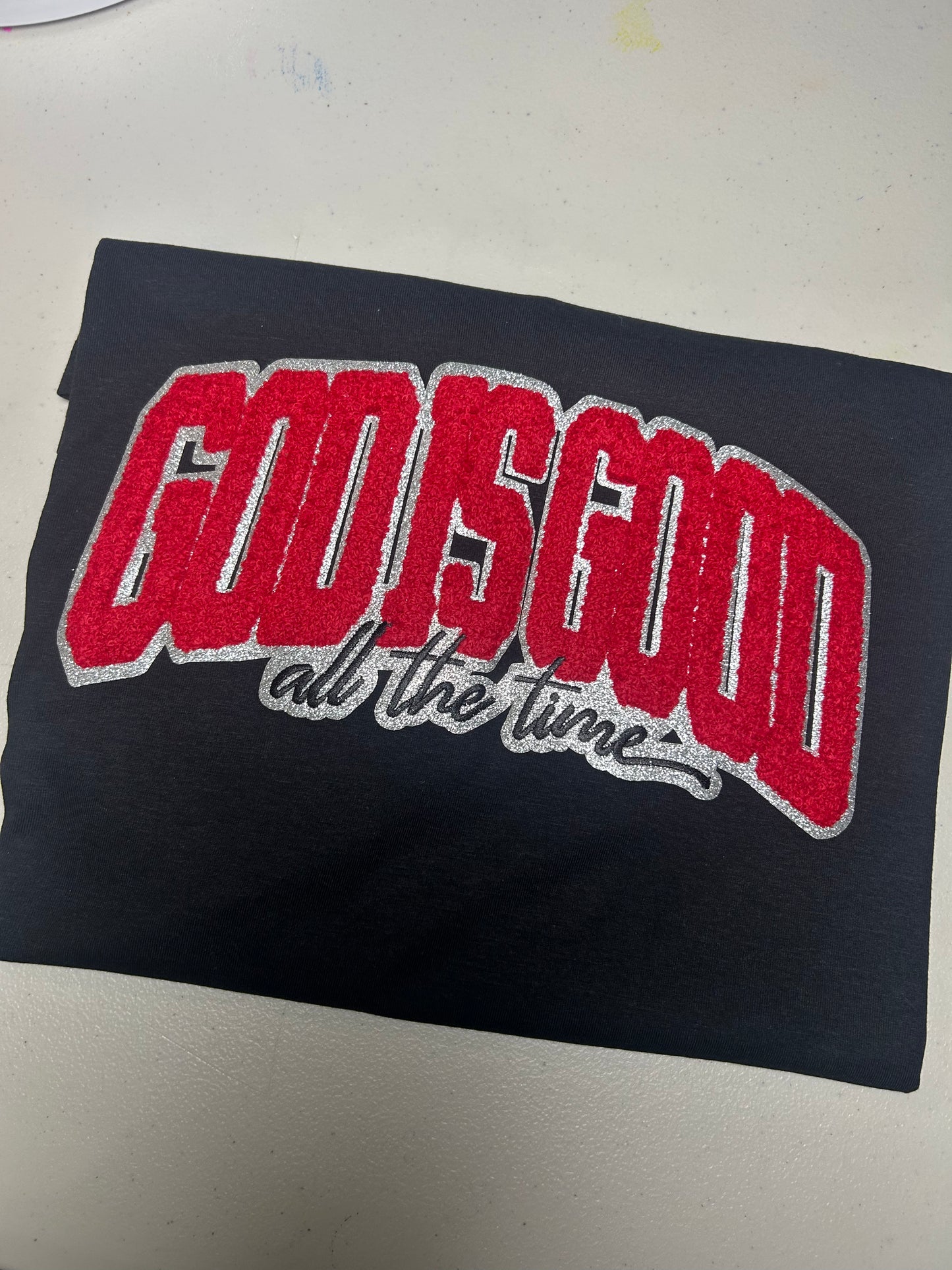 God is Good All The Time Patch  Tee Shirt