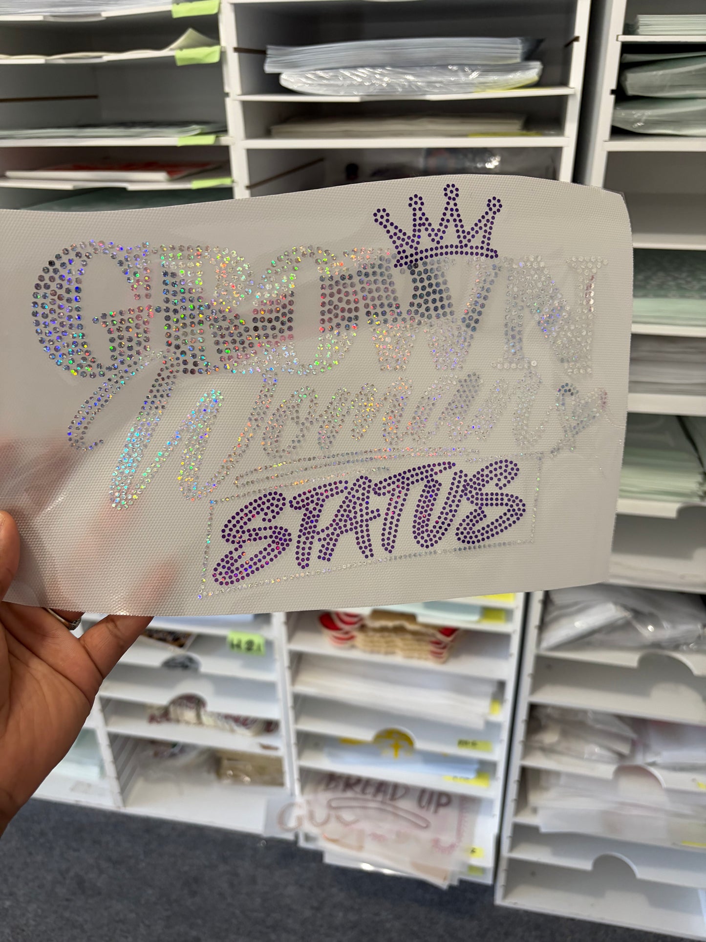 Grown Woman Status Spangle Transfers