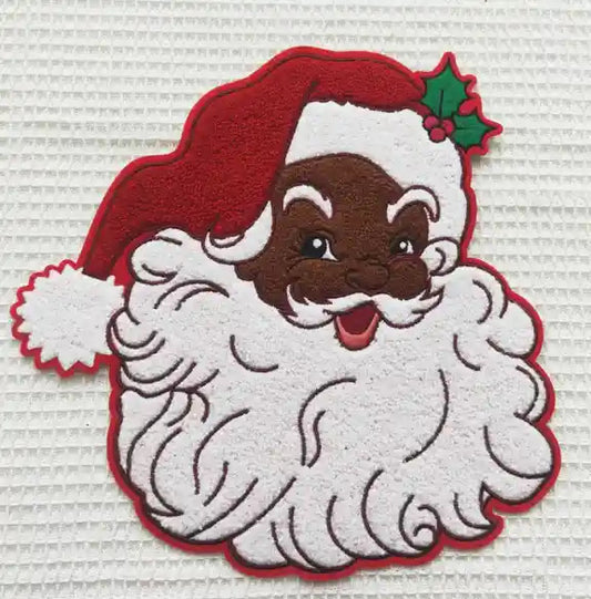 11 inch Santa  Chenille Patches (This will ship out Nov. 8th)