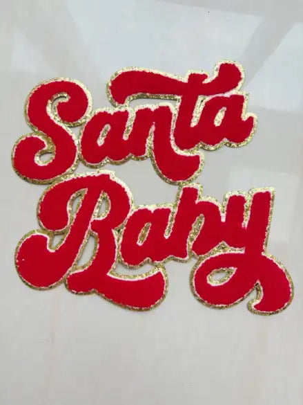 11 inch Santa Baby  Chenille Patches (This will ship out Nov. 8th)