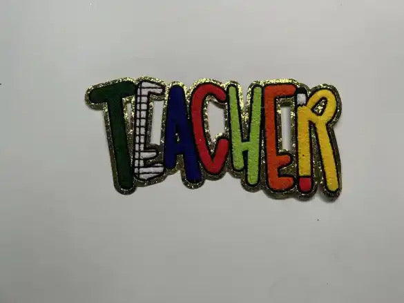 Teacher Chenille Patches