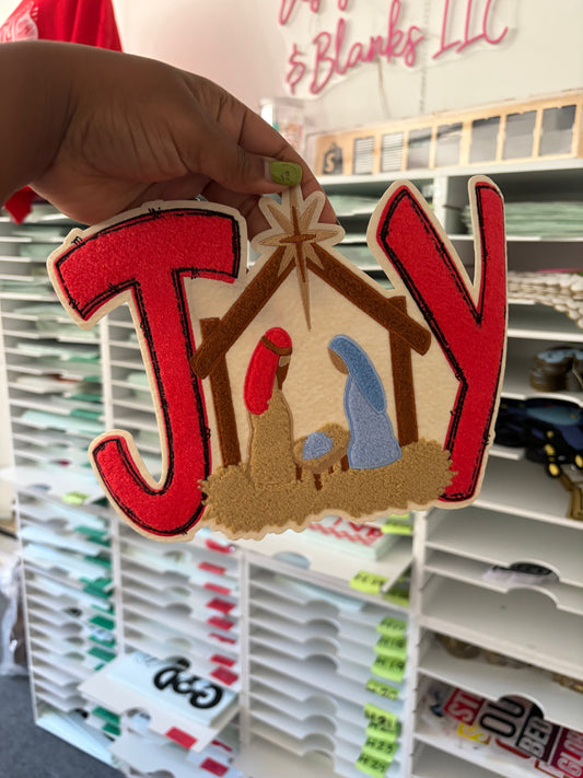 True Meaning of Joy Chenille Patches