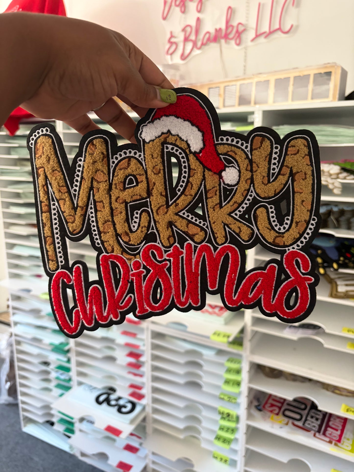 Cookie Christmas Cheer Chenille Patches