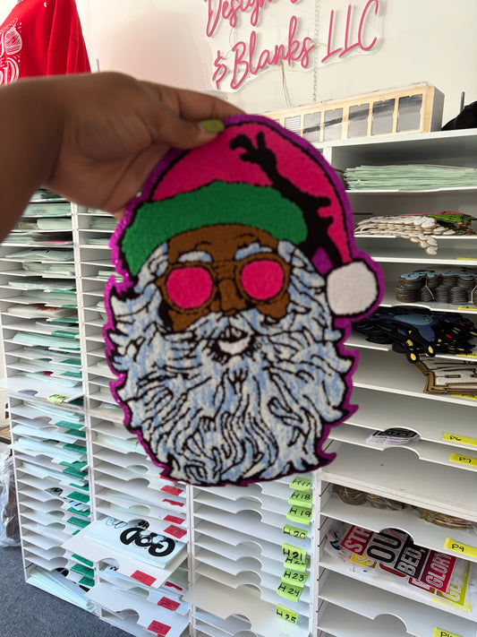Retro Santa Chenille Patches