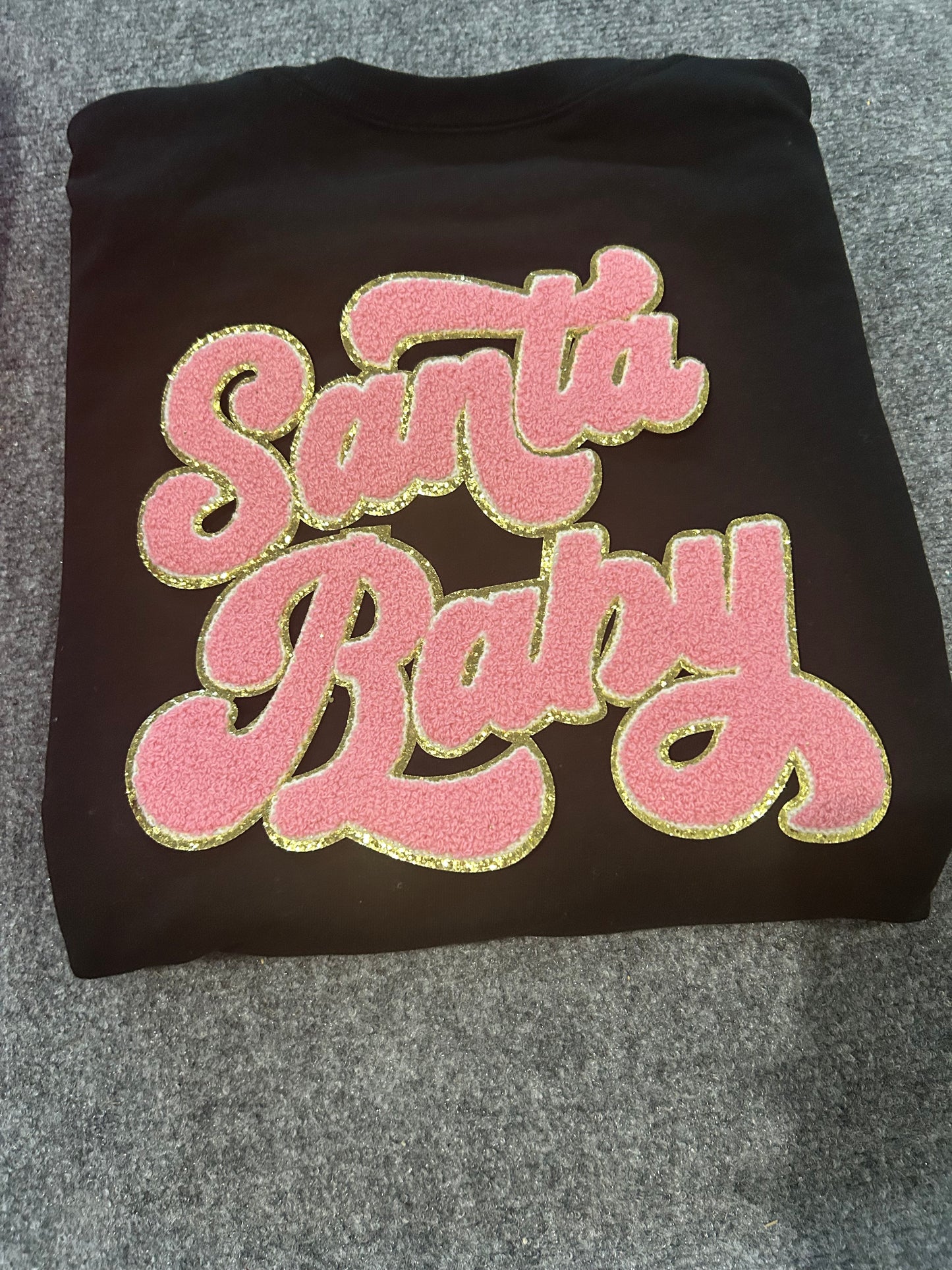 11 inch Pink Santa Baby  Chenille Patches