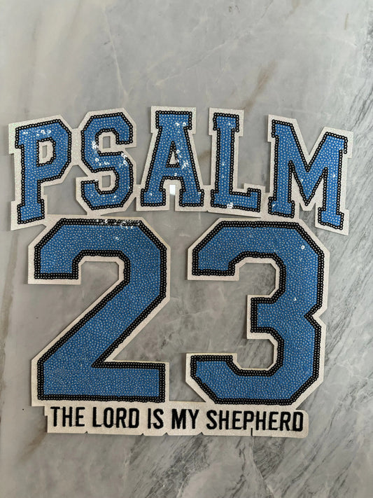 Blue Psalm 23 Patches