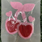 Cherry Fuzzy Letter Patch | Trendy Apparel & Accessory Patch