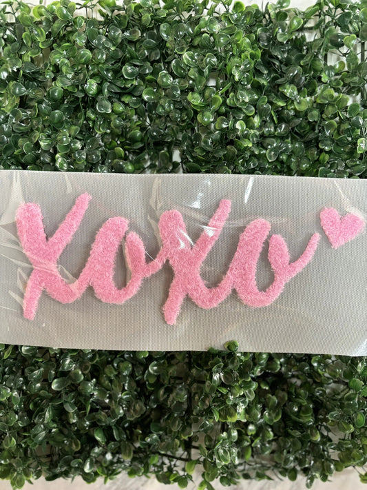 XOXO Fuzzy Patches