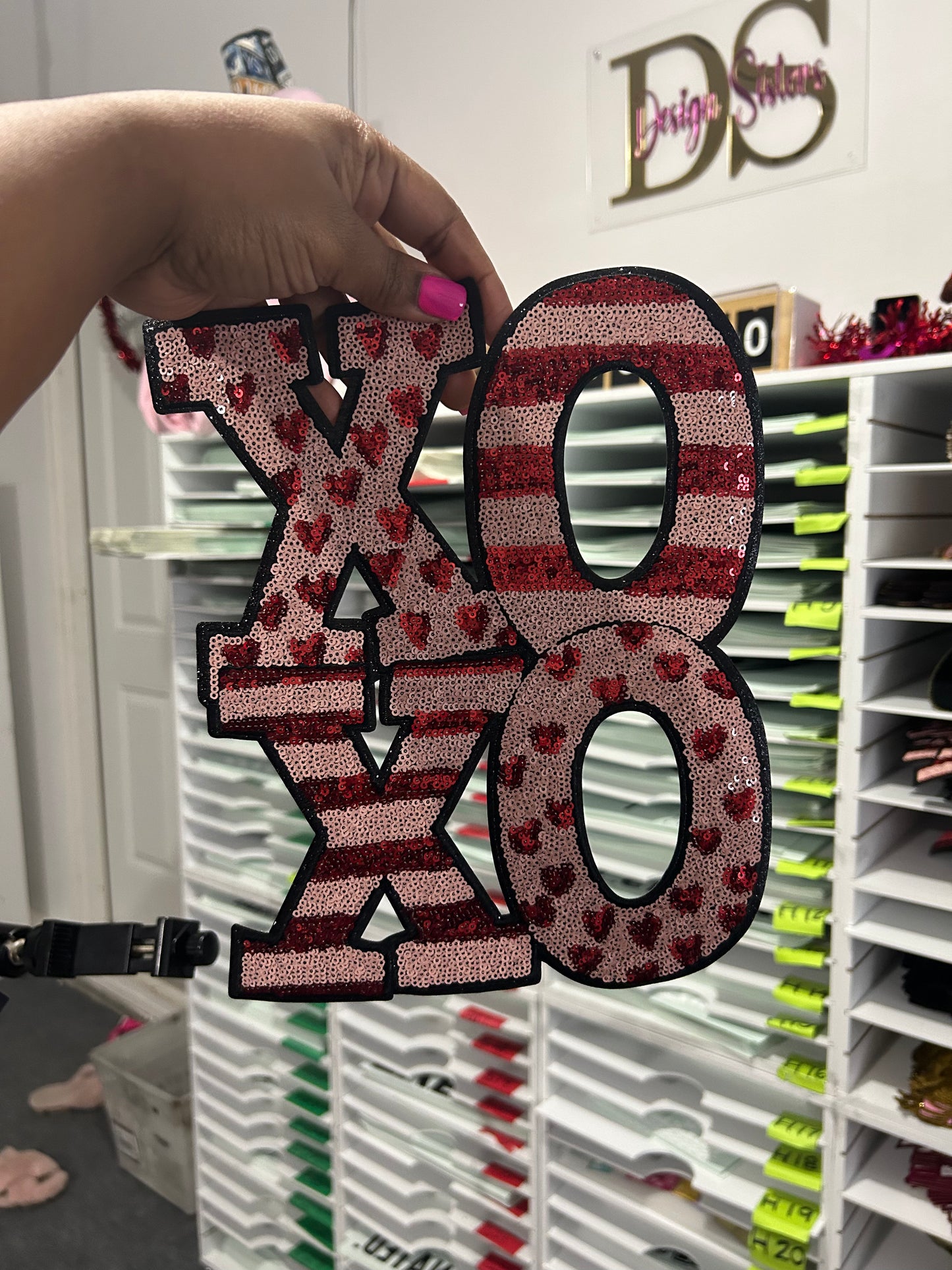 XOXO chenille patch