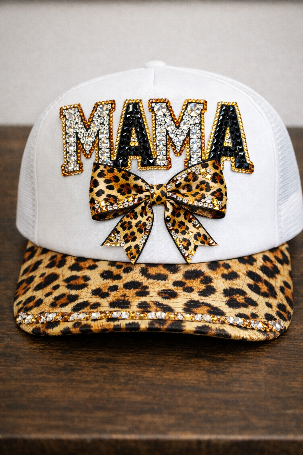 Leopard Bling Mama Hat DTF Transfer