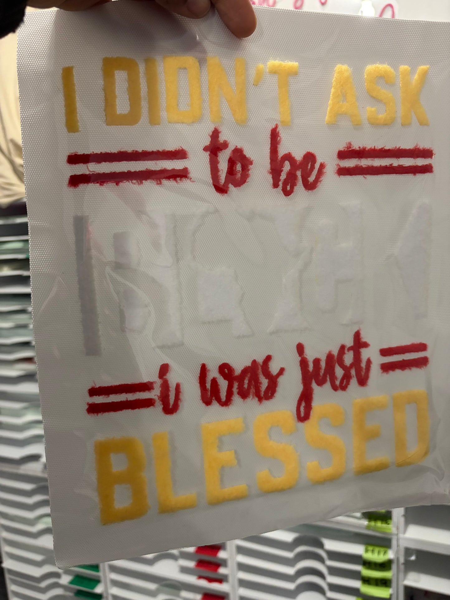 I didn’t ask to be Black I was just blessed Fuzzy Patches