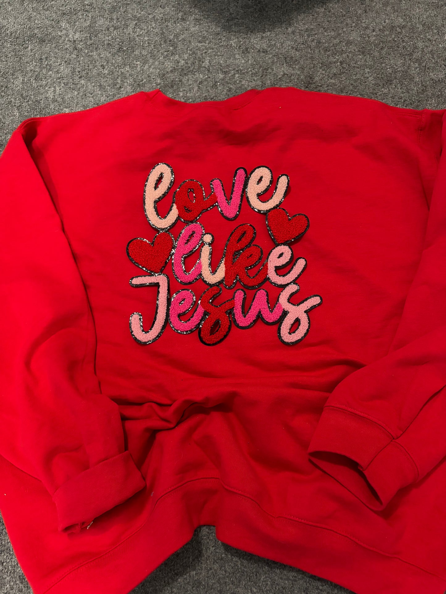 Love Like JesusCustom Chenille Patches for Jackets | Embroidered & Varsity Style