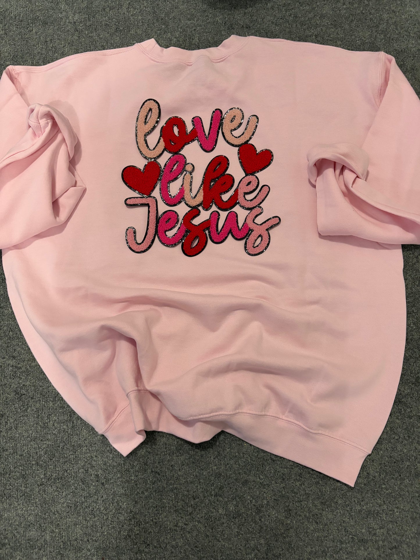 Love Like JesusCustom Chenille Patches for Jackets | Embroidered & Varsity Style