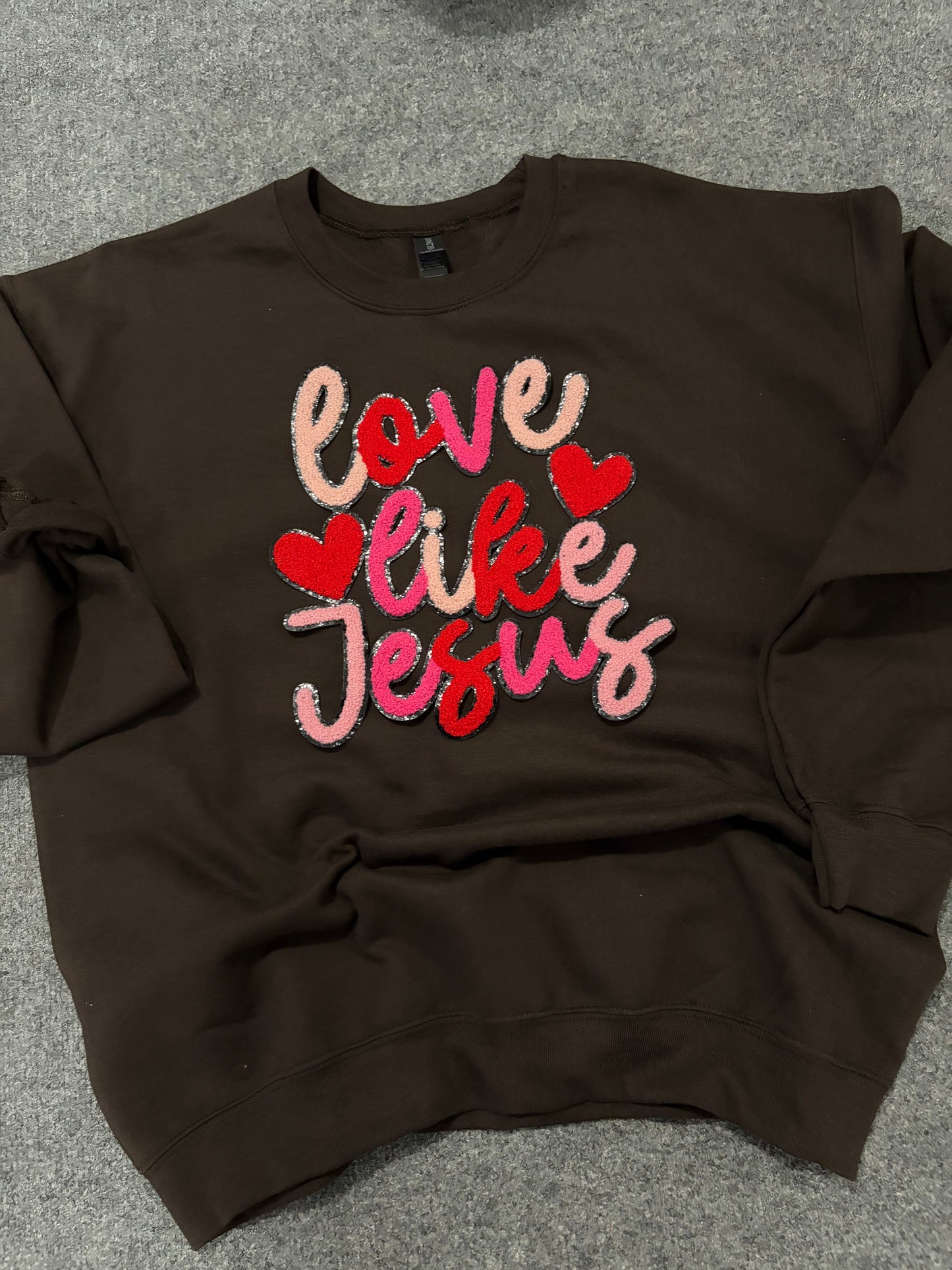 Love Like JesusCustom Chenille Patches for Jackets | Embroidered & Varsity Style