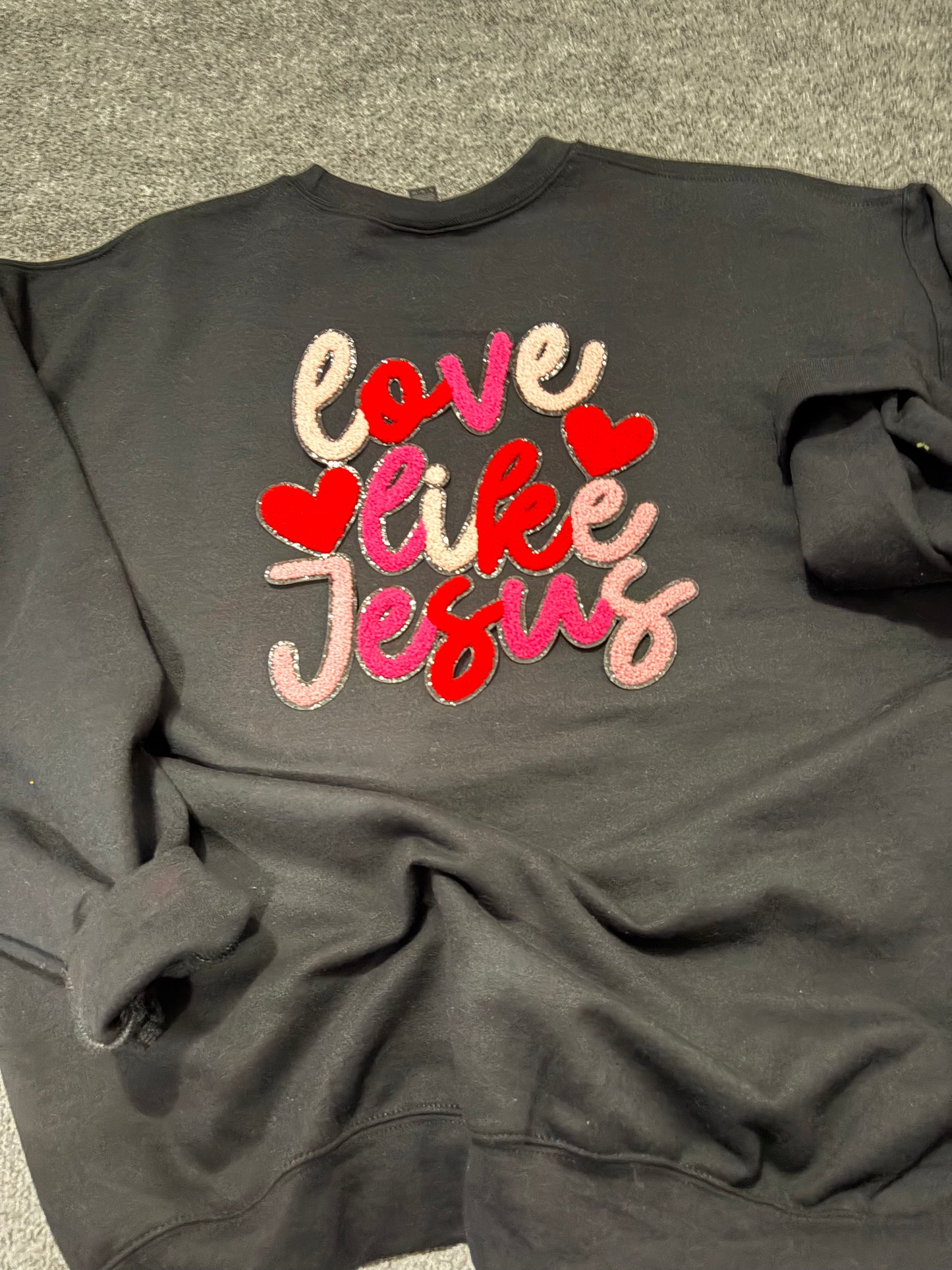 Love Like JesusCustom Chenille Patches for Jackets | Embroidered & Varsity Style